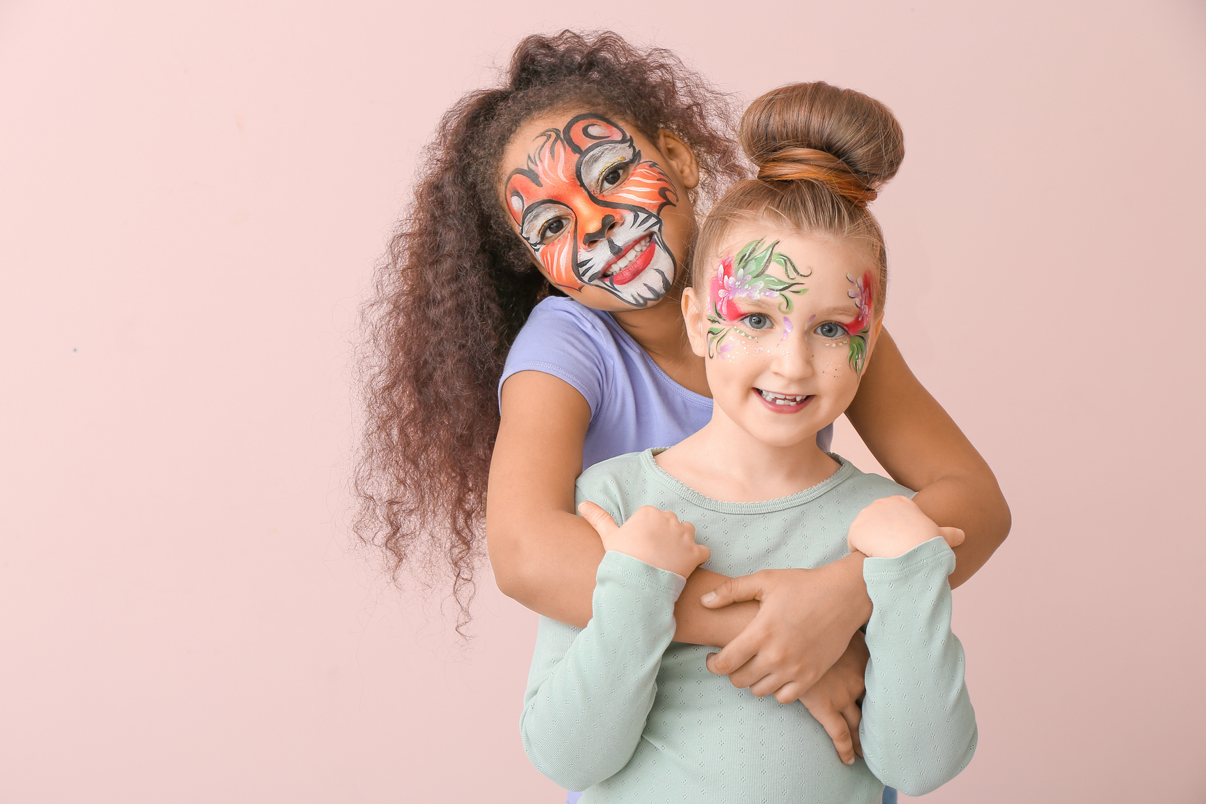 Little Children with Face Painting